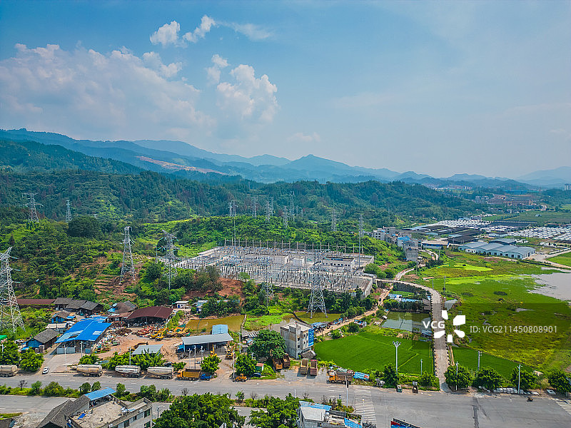 贵州榕江县的变电站图片素材