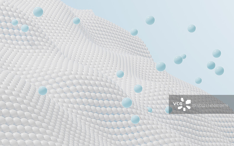 抽象流动的球体背景3D渲染图片素材