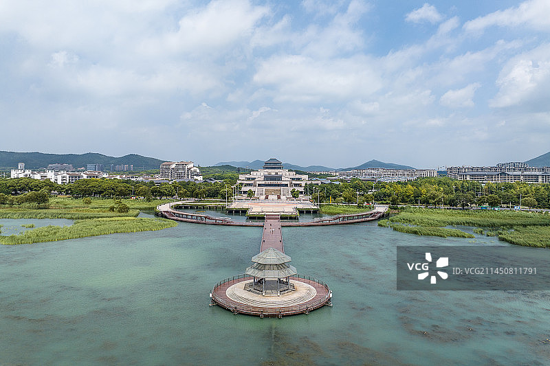 苏州太湖国际会议中心俯瞰图片素材