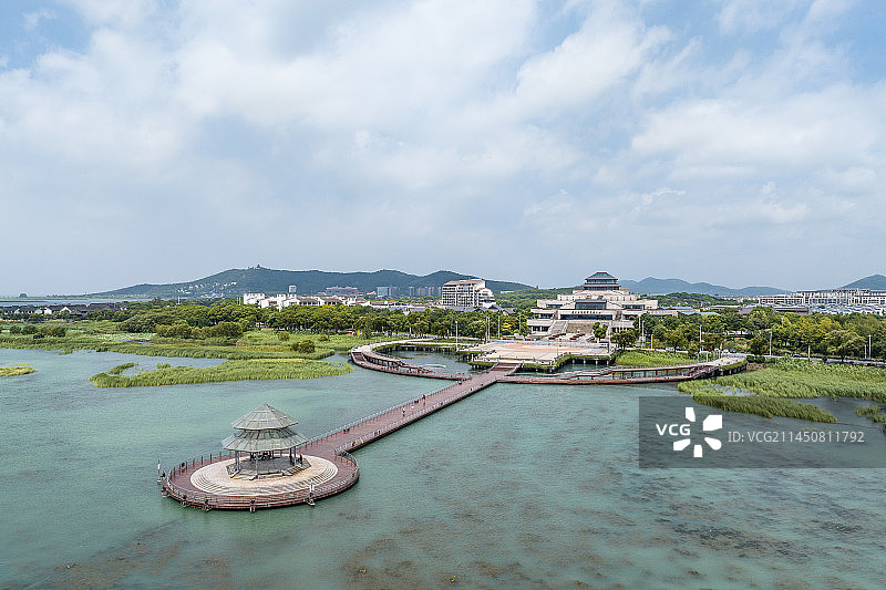 苏州太湖国际会议中心俯瞰图片素材