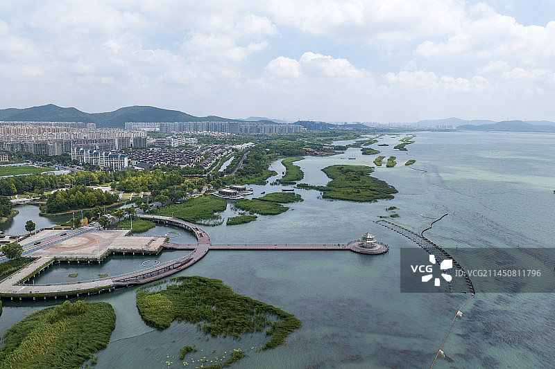 苏州太湖国际会议中心俯瞰图片素材
