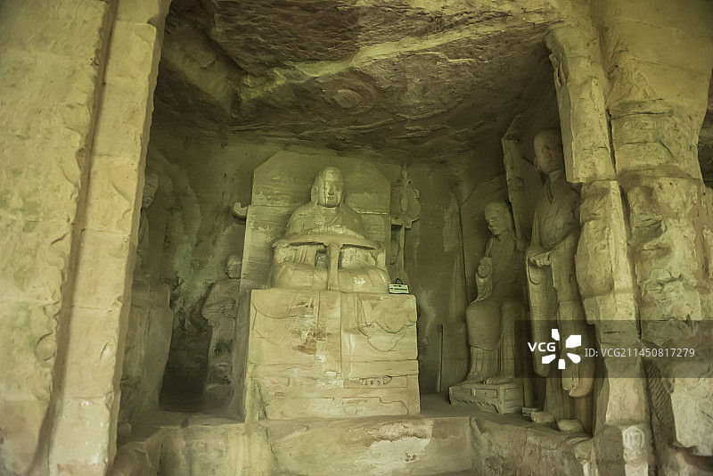 重庆大足石刻之北山石刻：泗州大圣龛（第177龛）图片素材