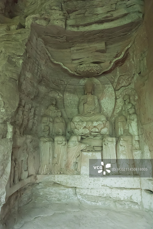 重庆大足石刻之北山石刻图片素材