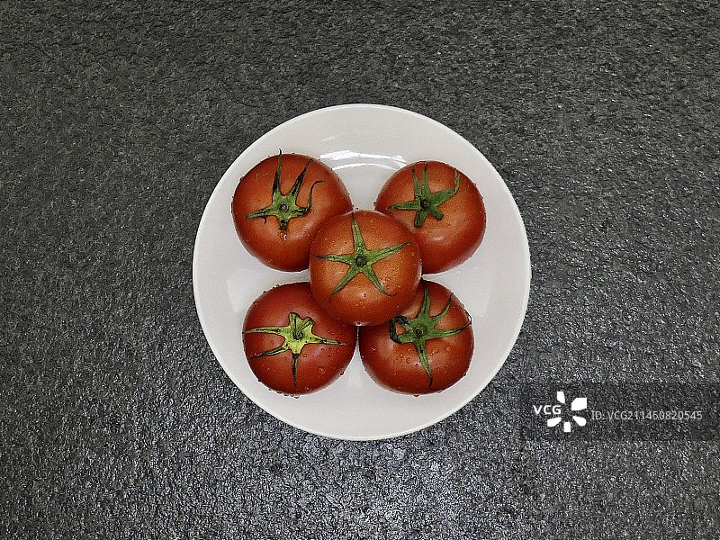 西红柿，青辣椒图片素材