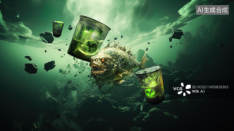 【AI数字艺术】福岛核废水排放图片素材