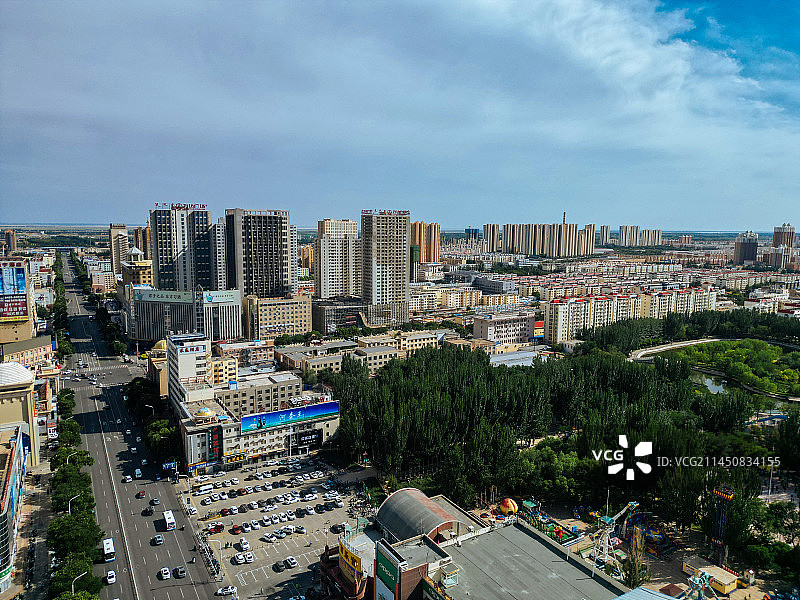 巴彦淖尔 人民公园 临河三中 星月广场 河套学院 临河图片素材