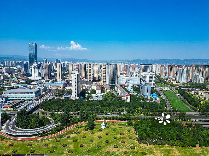 太原 山西博物馆 地质博物馆 图书馆 港澳中心 中海国际中心 焦煤大厦图片素材