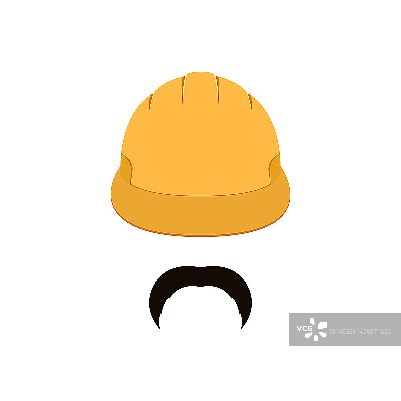 戴着黄色头盔的安全工程师肖像图片素材