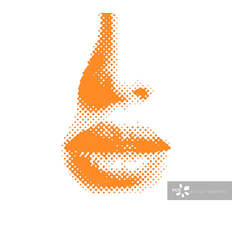 彩色半色调嘴唇和鼻子图片素材