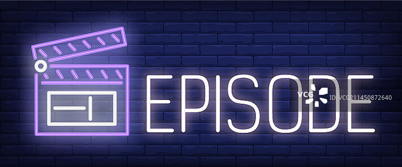 Episode霓虹灯牌图片素材