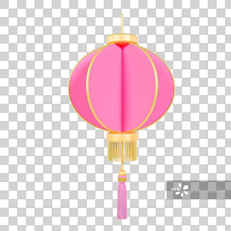 3D立体免抠中秋节春节灯笼元素图片素材