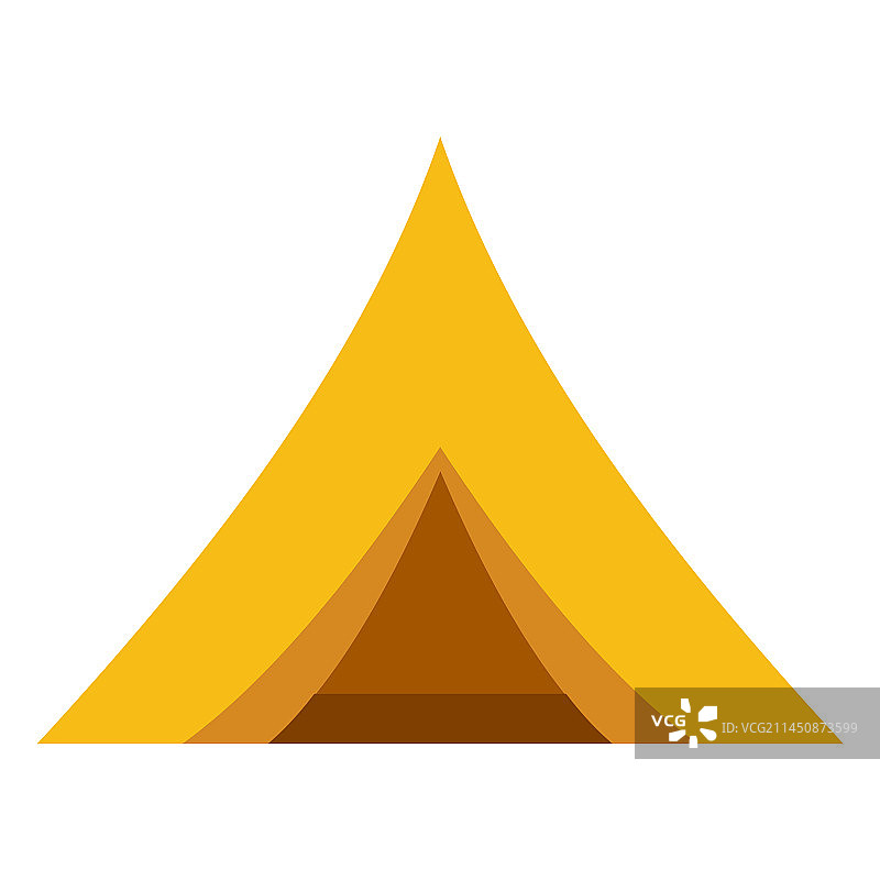 露营帐篷扁平设计图片素材