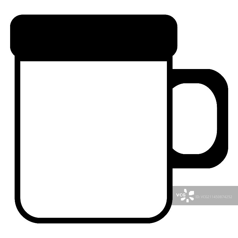 露营杯子笔画图片素材