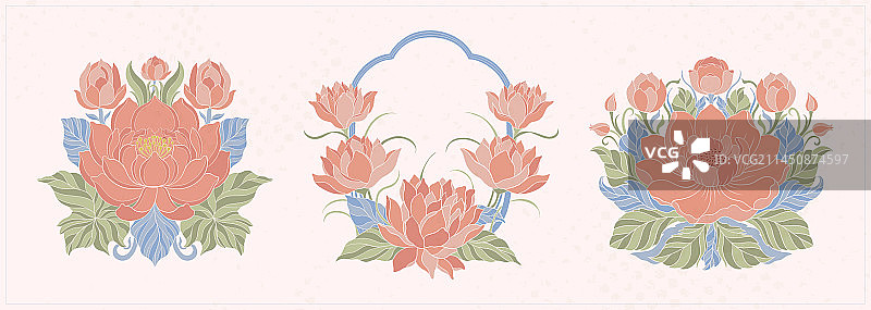 新艺术风格的精美莲花图片素材