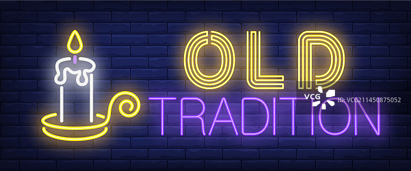 传统霓虹灯招牌图片素材