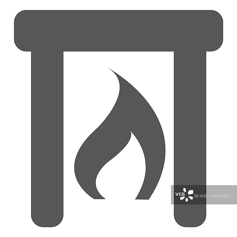 营地壁炉图标图片素材