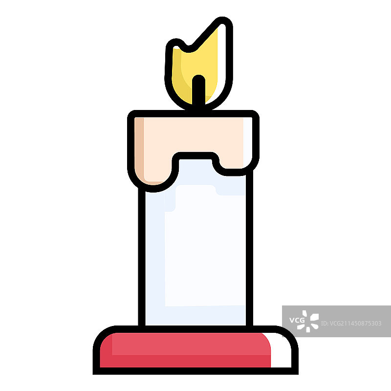 扁平烛光图片素材