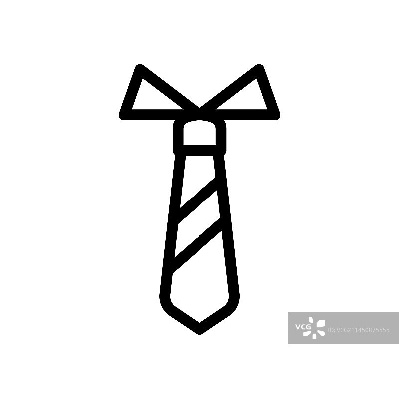 领带图标或Logo独立符号图片素材