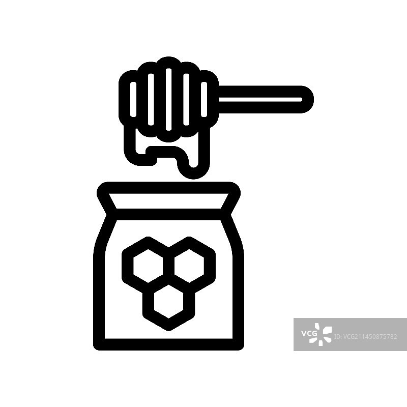 蜂蜜图标或logo标志符号图片素材