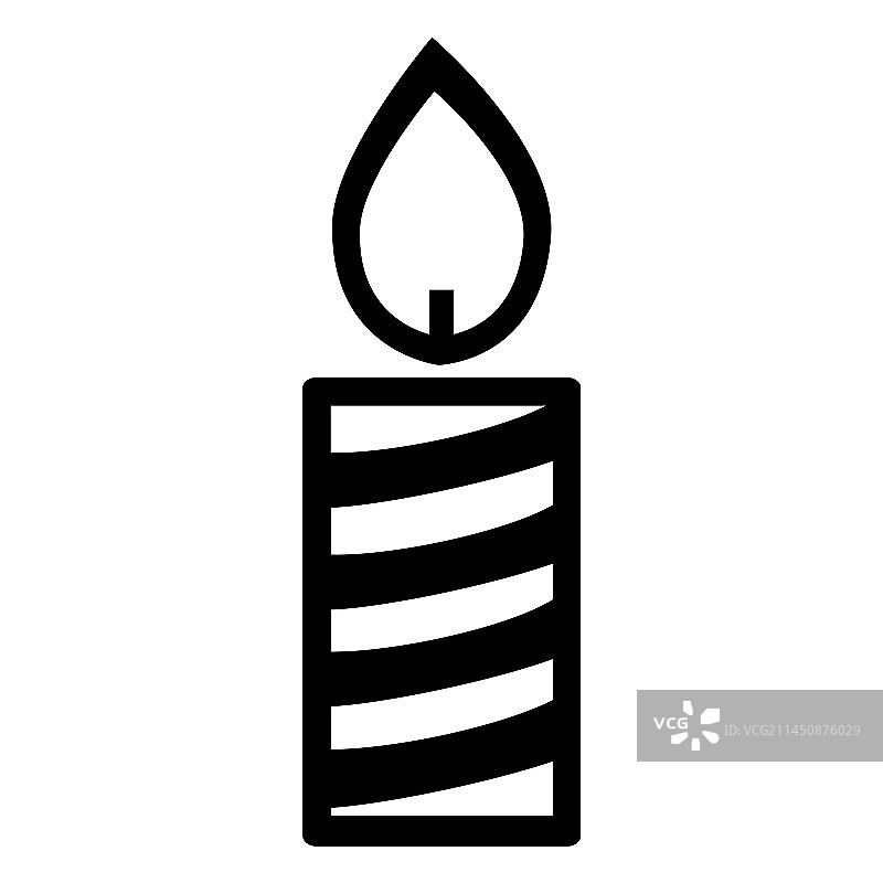 圣诞节烛光图标图片素材