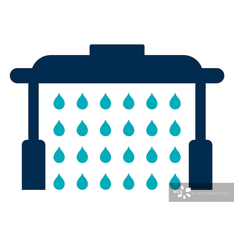 汽车清洗隧道图标图片素材