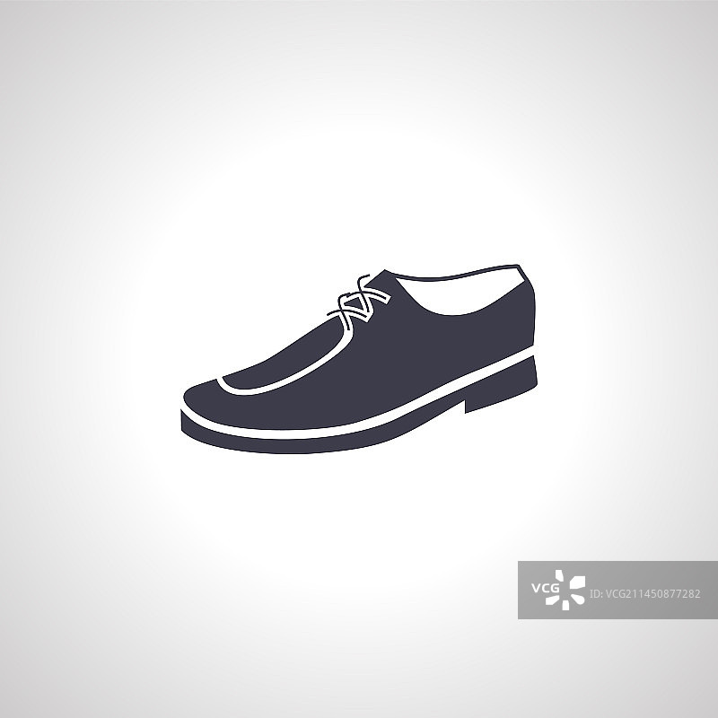 男鞋图标：男士经典德比鞋图标图片素材