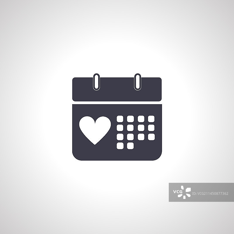 情人节日历图标图片素材