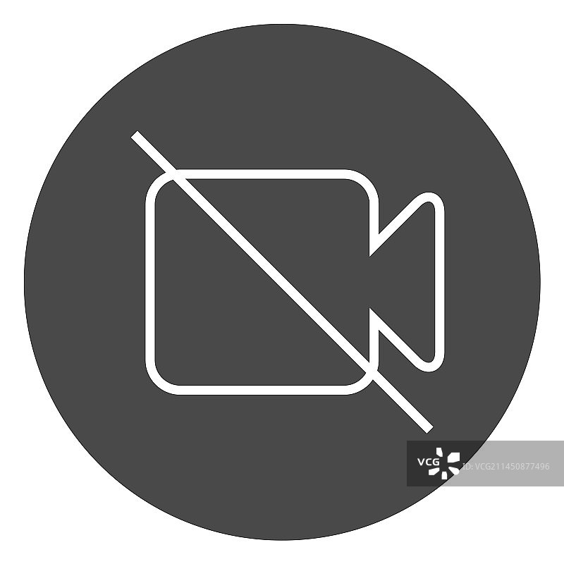 相机关闭按钮圆形图标图片素材