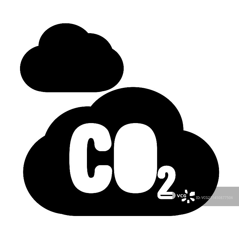 二氧化碳云图标SVG图片素材