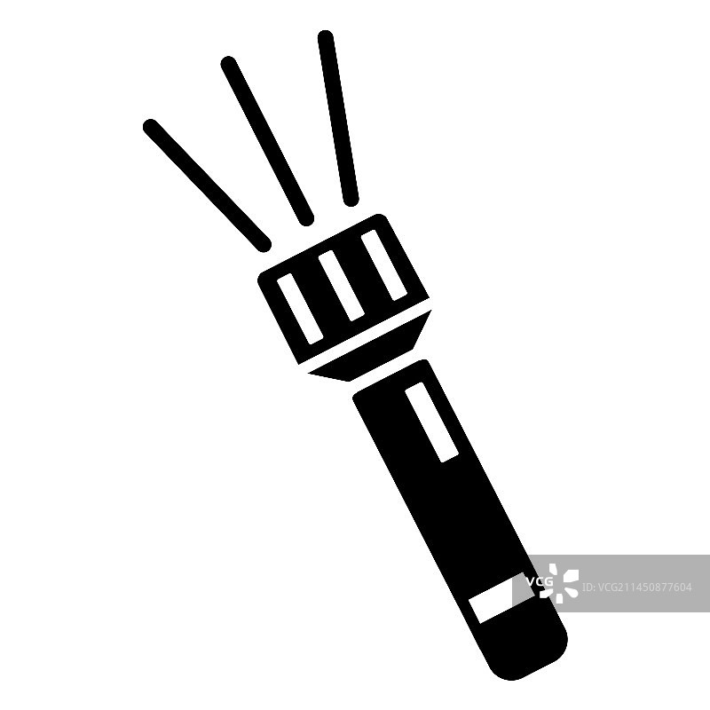 露营手电筒笔画图片素材