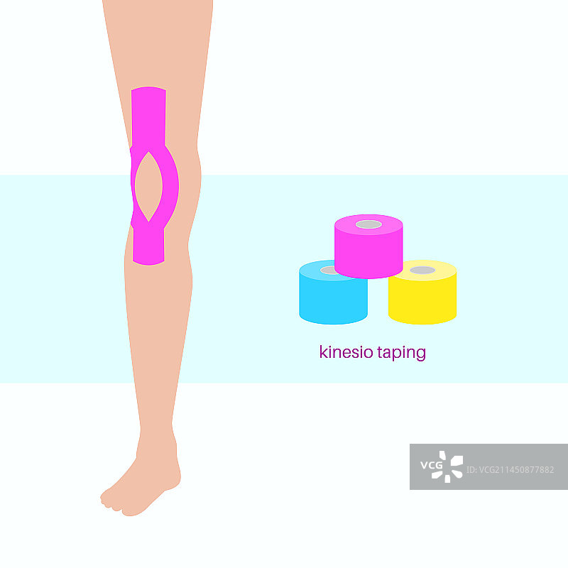 运动机能治疗贴布图片素材