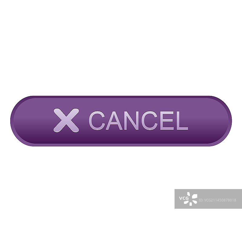 取消紫色按钮图片素材