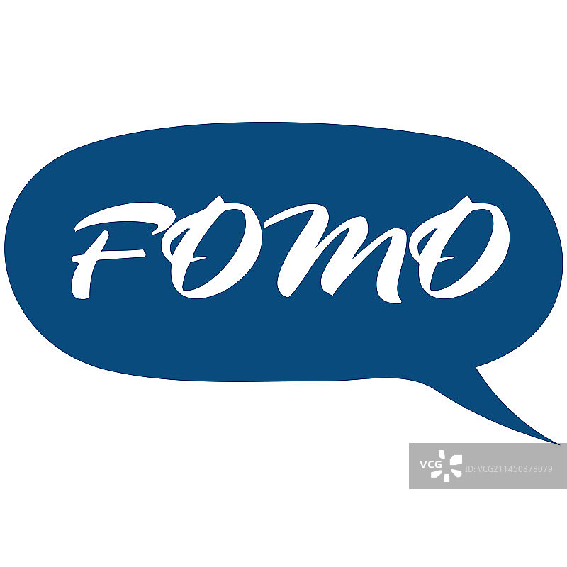 卡通FOMO语言气泡图片素材