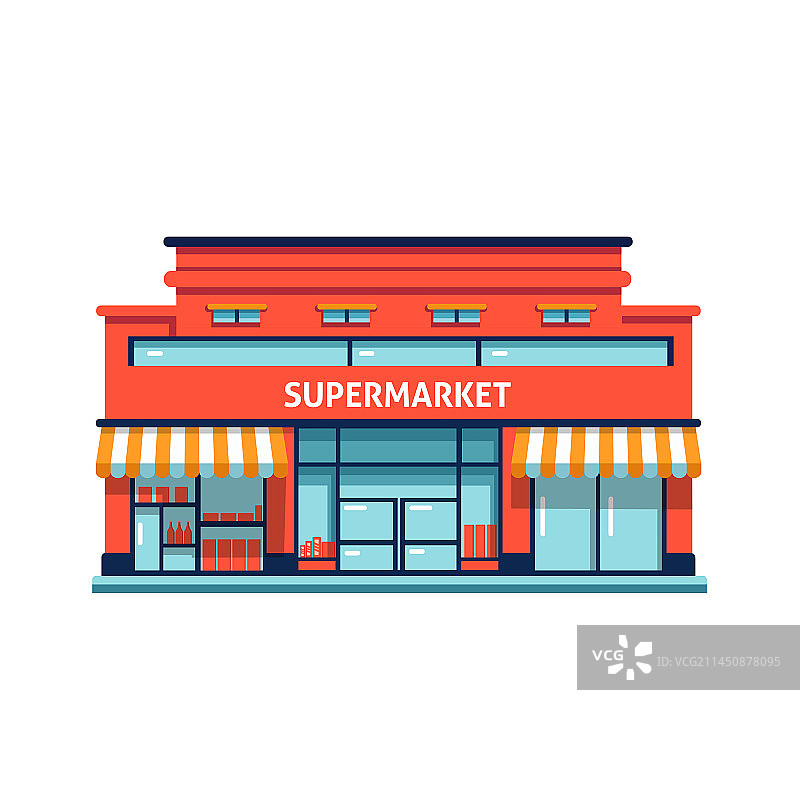 超市杂货店建筑（独立）图片素材