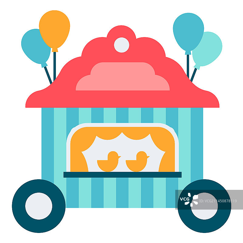 嘉年华射击场彩色鸭子图片素材