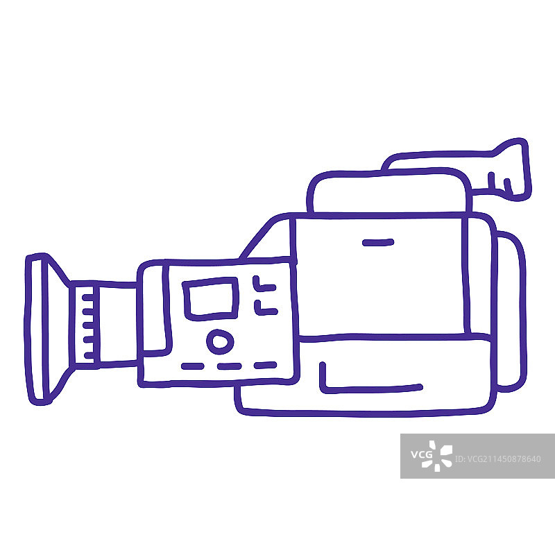 摄像机描边图片素材