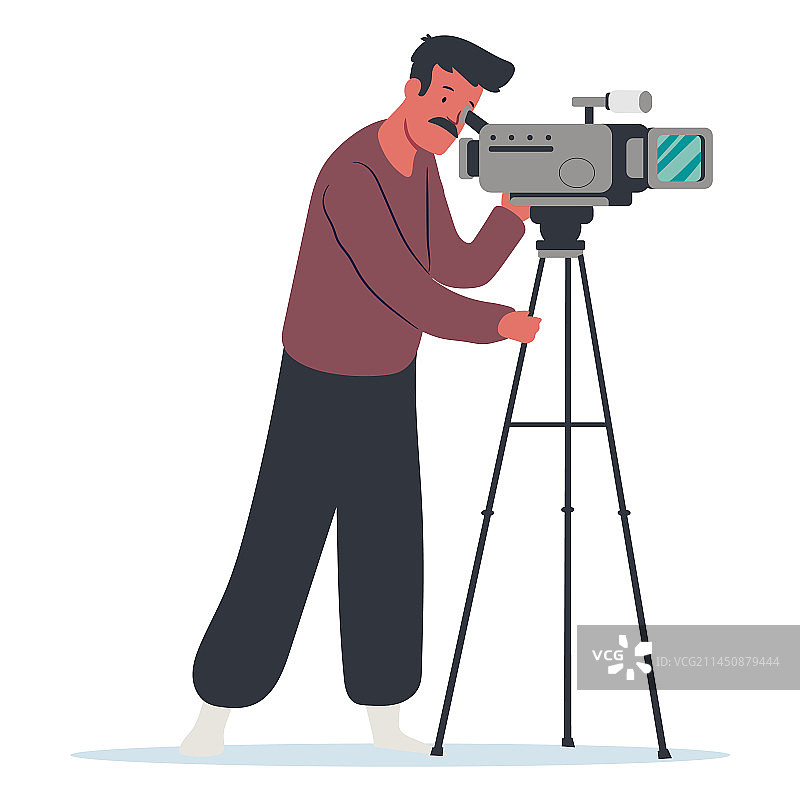 摄像师角色设计图片素材