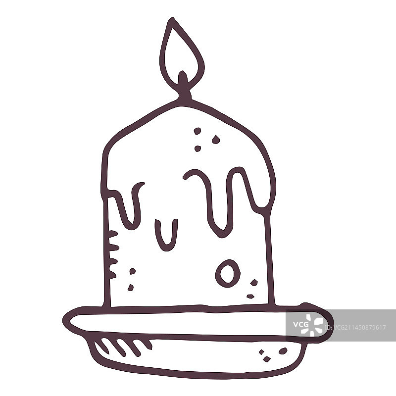 手绘蜡烛图标32图片素材