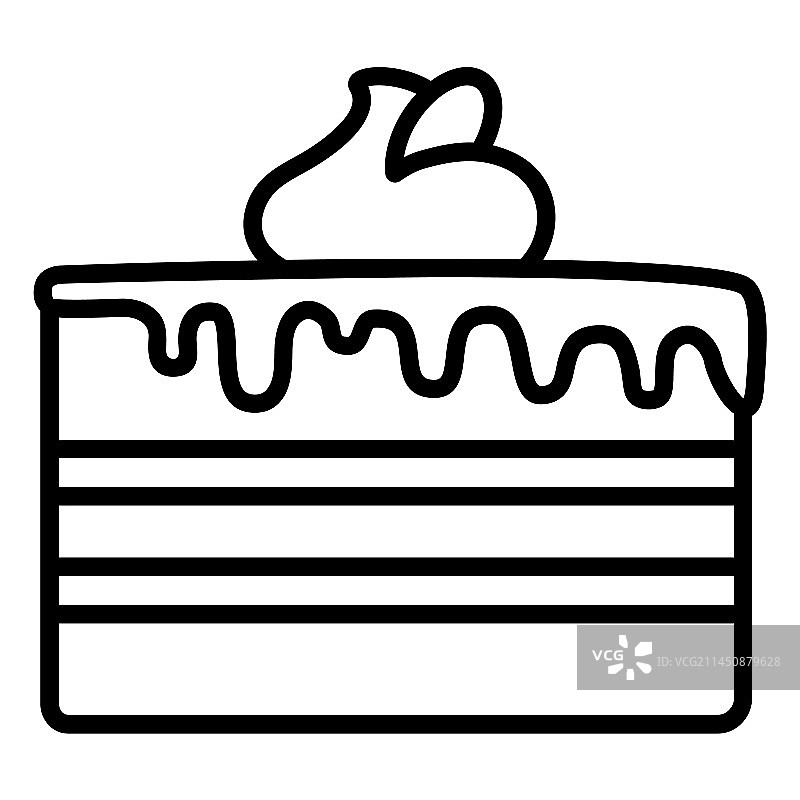 蛋糕上的曲奇装饰图片素材