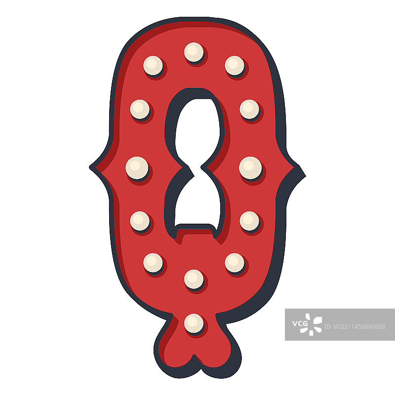 嘉年华字母Q颜色图片素材