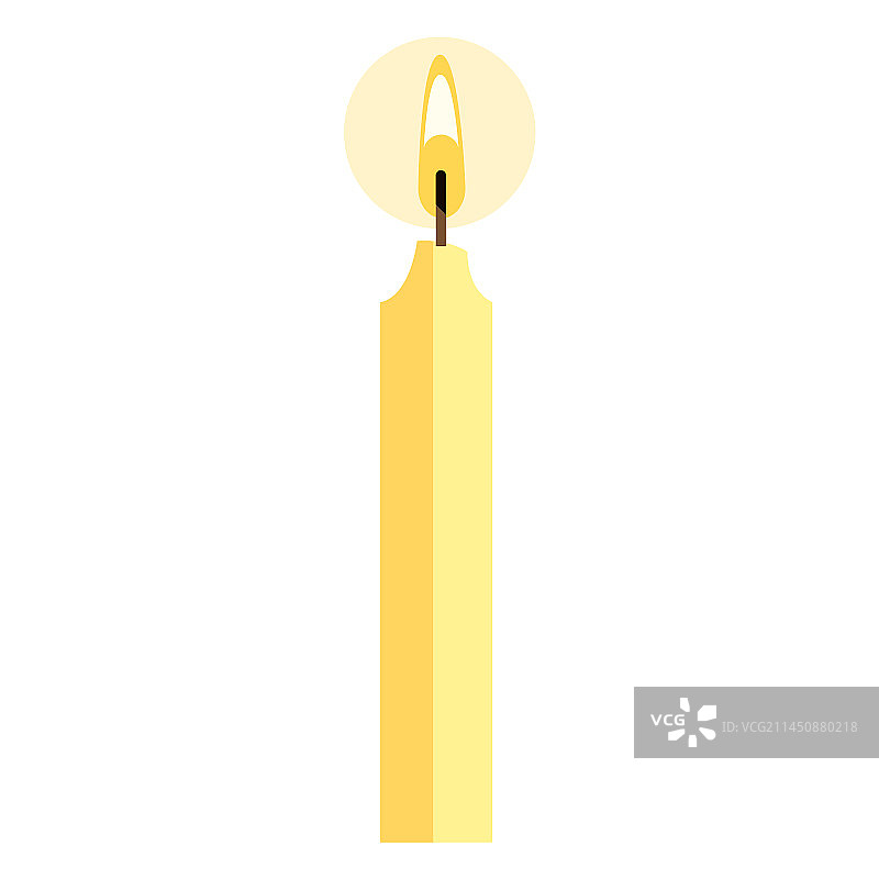 扁平风格烛台设计图片素材