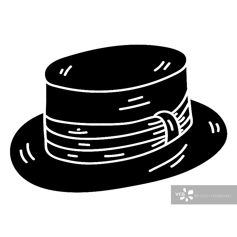 帽子剪影图片素材