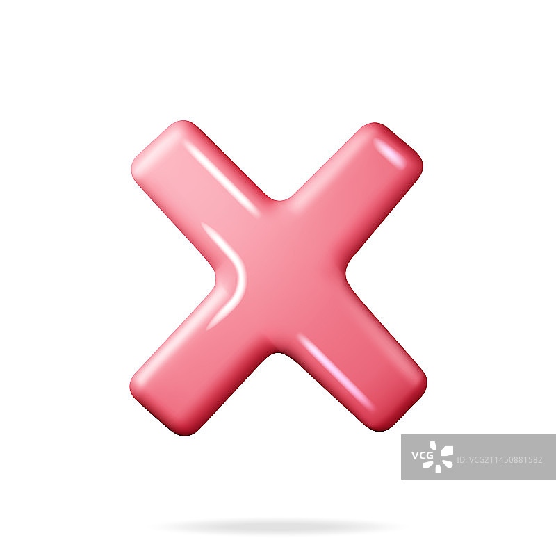 3D错误按钮形状图片素材