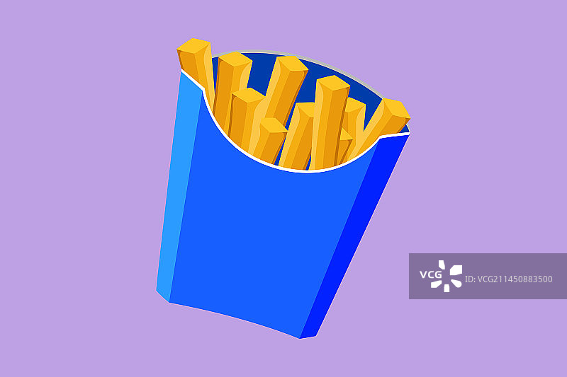 卡通扁平风格的新鲜美味图片素材