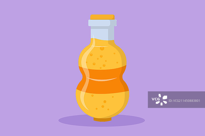 卡通扁平风格的清爽软饮图片素材