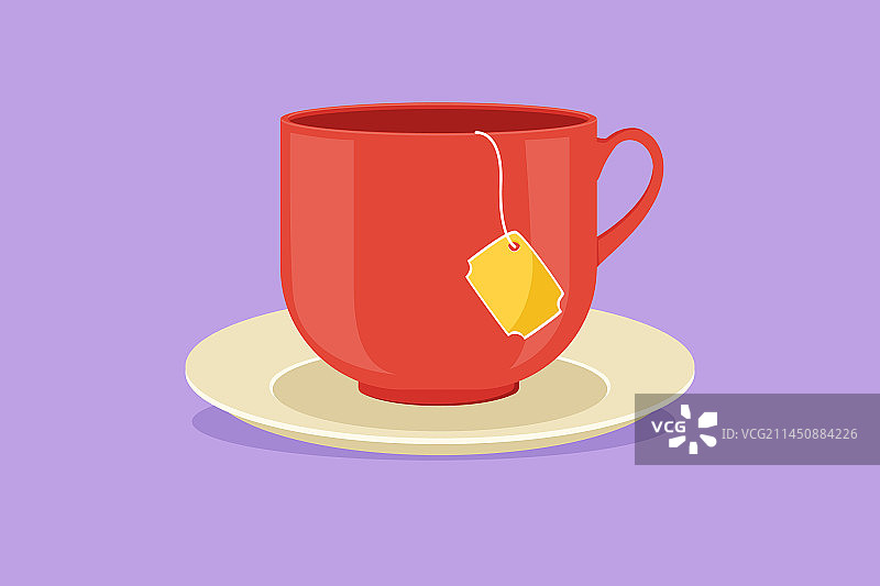 热饮杯扁平人物图片素材