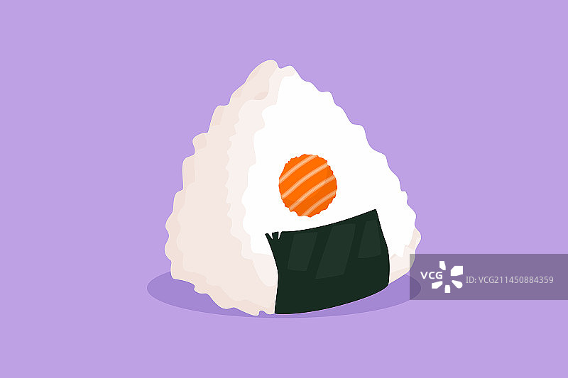 日式料理扁平风格插画图片素材