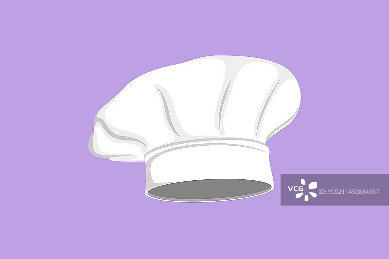 厨师制服帽子扁平设计图图片素材