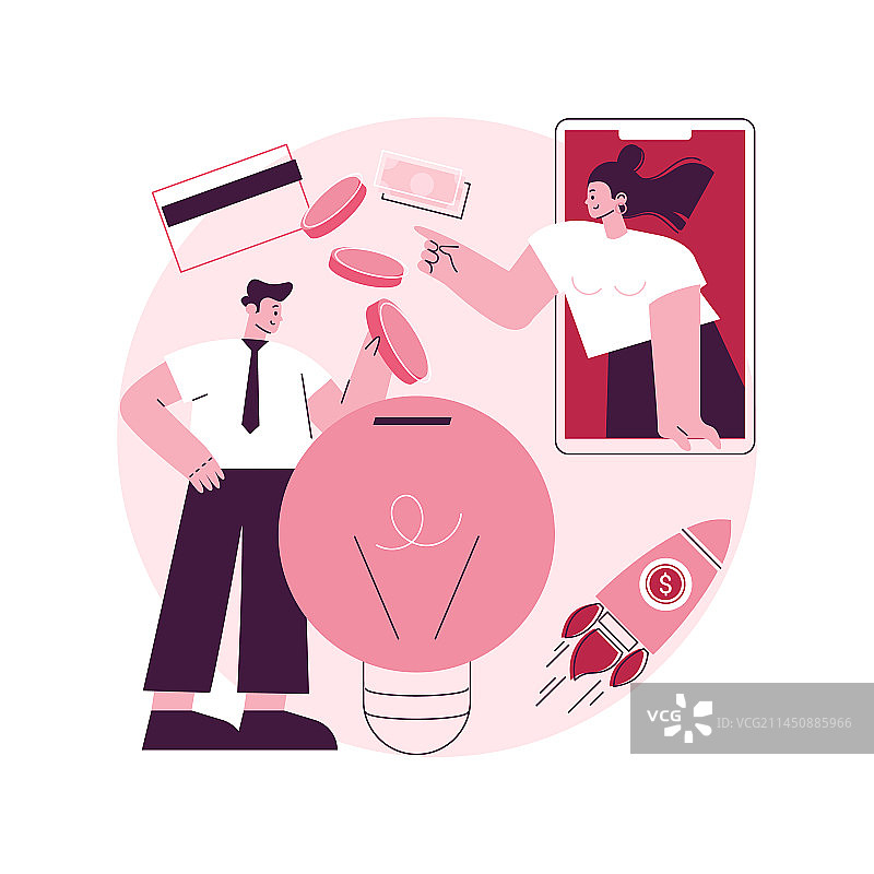 众筹抽象概念图片素材