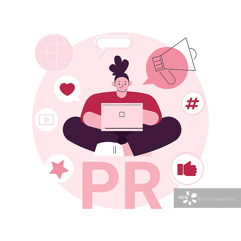 数字公关抽象概念图片素材